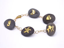 Carica l'immagine nel visualizzatore di Gallery, Bracciale Sassi di Camogli e Oro Giallo